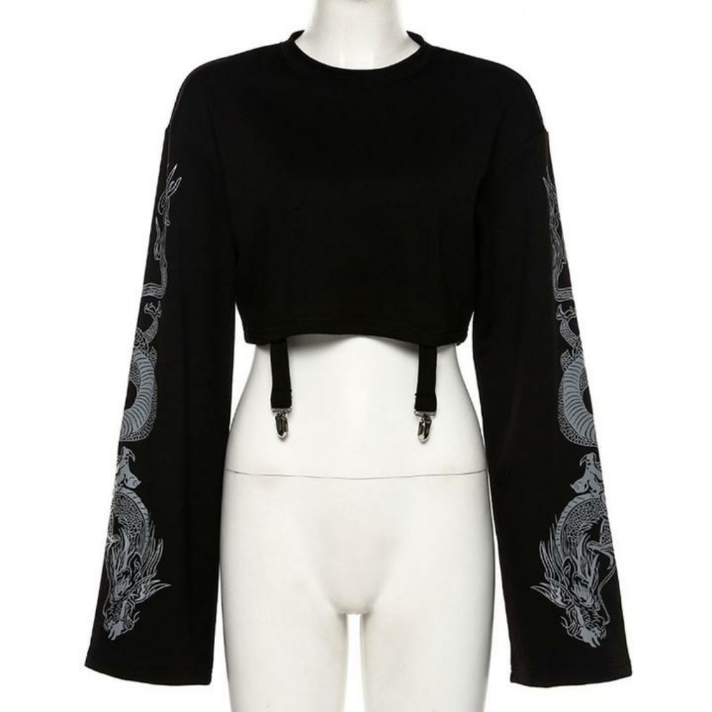 Crop graphic tee